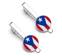 Bandera Nacional De Puerto Rico Corbata Con Clip Para Hombre Bodas Negocios Vida Cotidiana Aniversario De Bodas Negocios Día Del Padre