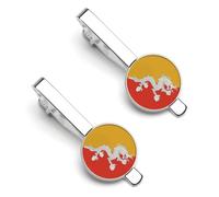 Bandera Nacional Del Reino De Bután Clip De Corbata Personalizado Para Hombre Regalo De Boda Para Padrino Padrino De Boda Acomodador Cumpleaños