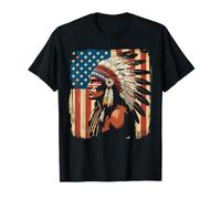 Bandera nativa Americana India Americana Jefe de Estados Unidos Camiseta