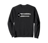 Bandera Negra de Puerto Rico Resiste Boricua Island Flag Taino Art Sudadera