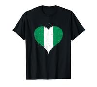 Bandera Nigeria para Expatriado Nigeriano o Orgullo Nigeria Camiseta gráfica económica