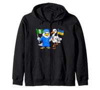 Bandera Nigeria Ucrania Raíces Nigerianas Herencia Ucraniana Sudadera con Capucha