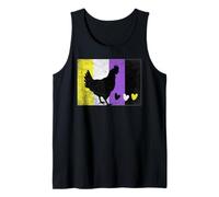 Bandera no binaria de pollo LGBTQ Trans Nonbinary Enby Pride Camiseta sin Mangas