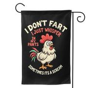 Bandera "No me tiro pedos, susurro en mis pantalones", Banderas de jardín divertidas "No me tiro pedos, susurro en mis pantalones" Bandera decorativa de doble cara de 12x18 para todas las estaci