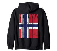 Bandera Noruega del Orgullo de Noruega Sudadera con Capucha