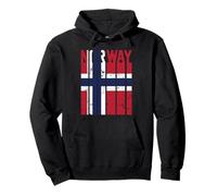 Bandera Noruega del Orgullo de Noruega Sudadera con Capucha