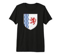Bandera Nouvelle-AQUITAINE Escudo DE Armas SUROESTE DE Francia Camiseta Premium