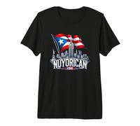 Bandera Nuyorican Puerto Rico Nueva York Boricua Nueva York Camiseta Premium