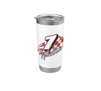 Bandera oficial de Morgan Wallen 7 Racing Vaso térmico de acero inoxidable de doble pared