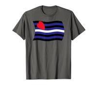 Bandera Ondulada de Cuero Orgullo Bondage Sadismo Masoquismo BDSM Camiseta