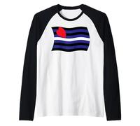 Bandera Ondulada de Cuero Orgullo Bondage Sadismo Masoquismo BDSM Camiseta Manga Raglan