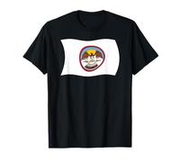 Bandera Ondulada de la Tribu Ute Utah Indios nativos Americanos Camiseta