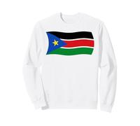 Bandera Ondulada de Sudán del Sur África Sudanesa A Sudadera
