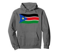 Bandera Ondulada de Sudán del Sur África Sudanesa A Sudadera con Capucha
