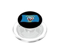 Bandera Ondulada del Coeur d'Alene Indios nativos Americanos PopSockets PopGrip para MagSafe