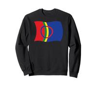 Bandera Ondulada del Pueblo Sami Laponia Sapmi Noruega Sudadera