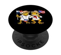 Bandera panamá Puerto Rico raíces panameñas puertorriqueña PopSockets PopGrip Adhesivo