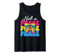 Bandera pansexual del orgullo pansexual, chica LGBTQ, coqueta, lazo no es una fase Camiseta sin Mangas