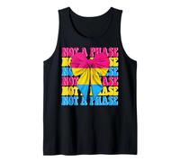 Bandera pansexual del orgullo pansexual, chica LGBTQ, coqueta, lazo no es una fase Camiseta sin Mangas