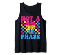 Bandera pansexual del orgullo pansexual, chica LGBTQ, coqueta, lazo no es una fase Camiseta sin Mangas