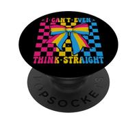 Bandera Pansexual del Orgullo Pansexual LGBTQ: ni Siquiera Puedo Pensar con claridad PopSockets PopGrip Adhesivo