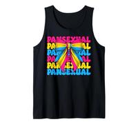 Bandera Pansexual Pan Pride LGBTQ Girl Coquette Bow Camiseta sin Mangas