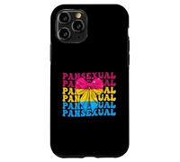 Bandera Pansexual Pan Pride LGBTQ Girl Coquette Bow Ribbon Carcasa para iPhone 11 Pro