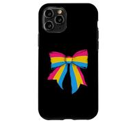 Bandera Pansexual Pride Pan LGBTQ Girl Coquette Bow Carcasa para iPhone 11 Pro