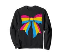 Bandera Pansexual Pride Pan LGBTQ Girl Coquette Bow Sudadera