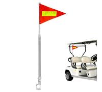 Bandera para bicicleta - Señal reflectante retráctil impermeable | Tira de alta visibilidad para carrito de golf al aire libre, scooter para niños y adultos, silla de ruedas, motocicleta, pancarta de