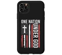 Bandera Patriota Cristiana de One Nation Under God Carcasa para iPhone 11 Pro MAX