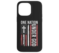 Bandera Patriota Cristiana de One Nation Under God Carcasa para iPhone 14 Pro MAX