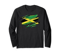 Bandera Patriota jamaicana para Hombres y Mujeres de Jamaica Manga Larga