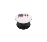 Bandera patriótica Americana USA Fighter Jets Avión Divertido PopSockets PopGrip Adhesivo