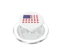 Bandera patriótica Americana USA Fighter Jets Avión Divertido PopSockets PopGrip para MagSafe