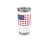 Bandera patriótica americana USA Fighter Jets Avión divertido Vaso térmico de acero inoxidable de doble pared