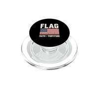 Bandera patriótica conservadora Patrimonio de fe y Fortaleza PopSockets PopGrip para MagSafe