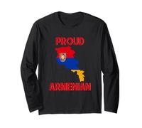 Bandera patriótica de Armenia para Hombres, Mujeres y niños, Orgulloso armenio Manga Larga