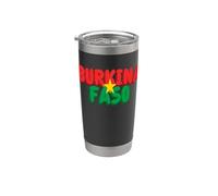 Bandera patriótica de Burkina Faso para hombres, mujeres y niños Vaso térmico de acero inoxidable de doble pared