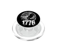 Bandera patriótica de Estados Unidos y Águila de 1776, diseño Vintage PopSockets PopGrip para MagSafe