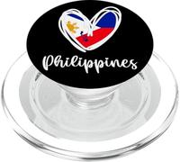Bandera patriótica de Filipinas Corazón Filipino Filipina Mapa Niños PopSockets PopGrip para MagSafe