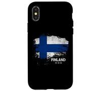 Bandera patriótica de Finlandia del Día de la Independencia de Finlandia Carcasa para iPhone X/XS