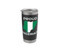Bandera patriótica de Nigeria para hombres, mujeres y niños, orgulloso nigeriano Vaso térmico de acero inoxidable de doble pared