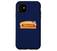 Bandera patriótica de Perro Caliente de Merica Carcasa para iPhone 11