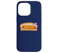 Bandera patriótica de Perro Caliente de Merica Carcasa para iPhone 14 Pro MAX