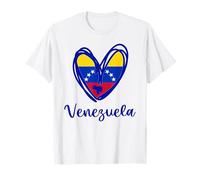 Bandera patriótica del corazón venezolano del Día de la Independencia de Venezuela Camiseta