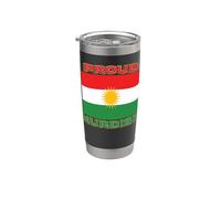 Bandera patriótica del Kurdistán para hombres, mujeres y niños, orgulloso kurdo Vaso térmico de acero inoxidable de doble pared
