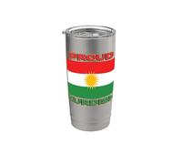 Bandera patriótica del Kurdistán para hombres, mujeres y niños, orgulloso kurdo Vaso térmico de acero inoxidable de doble pared