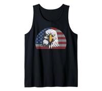 Bandera patriótica Estadounidense de águila Calva, símbolo de Libertad de Estados Unidos Camiseta sin Mangas