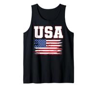 Bandera patriótica Estadounidense de Estados Unidos 4 de July Día de los Veteranos Camiseta sin Mangas